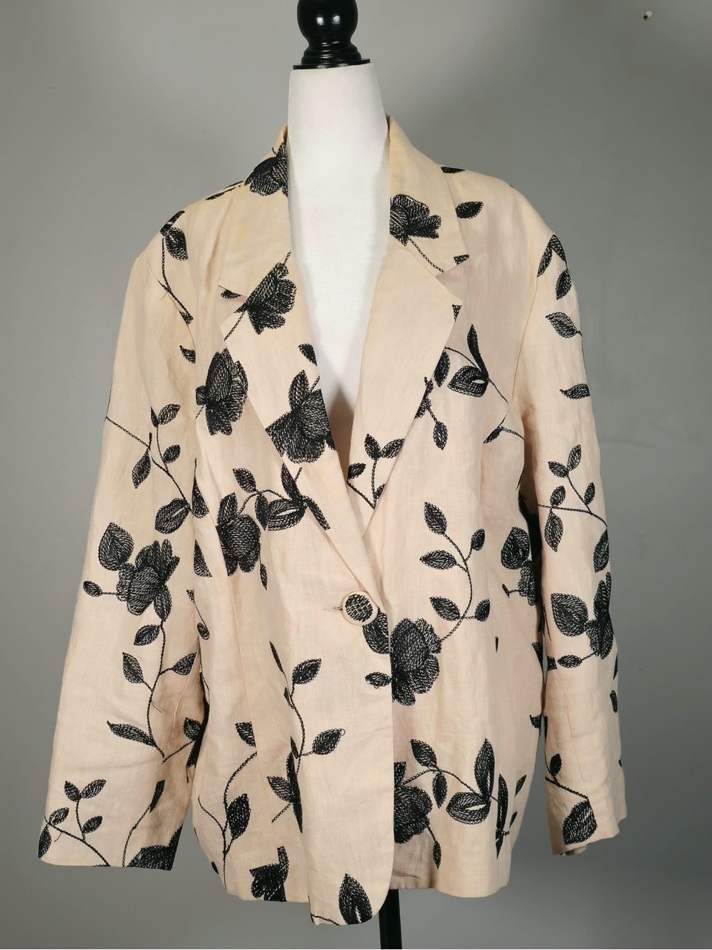 EUC Anne Carson Floral Embroidered Jacket